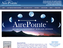 Tablet Screenshot of airepointe.com